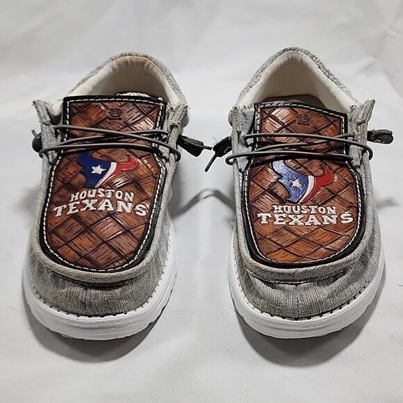 ?HEY DUDE?STYLE WALLY-FUNK MAGNETITE MEN 11 CUSTOM LEATHER TEXANS GUC?GREY? main image 13